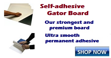 Gatorfoam : Heavy Duty Foam Board : 5mm : 30x30cm (Apx.12x12in) : Pack of 10